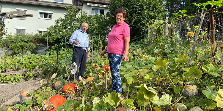 Silvana und Pietro Butteri in ihrem Gartenparadies