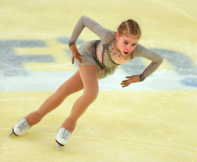 Auf dem Eis kaum zu bremsen: Eugenia Sekulovski hat grosse Ziele. 