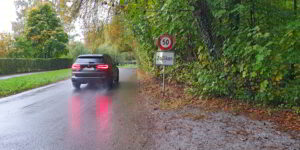 Damit der Arbeitsweg nicht zum Unfallort wird, ist auf der Waldstrecke zwischen Küsnacht und Zollikon und auch auf der Binzstrasse Vorsicht geboten. (Bild: cef)